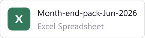 Month-end-pack-Jun-2026 — Excel Spreadsheet